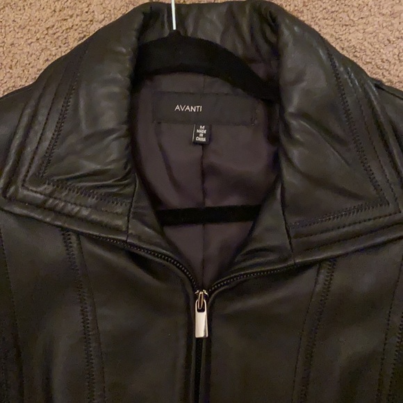 Avanti Black Genuine Leather Woman’s Jacket - Picture 3 of 8